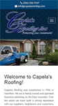 Mobile Screenshot of capelasroofing.com